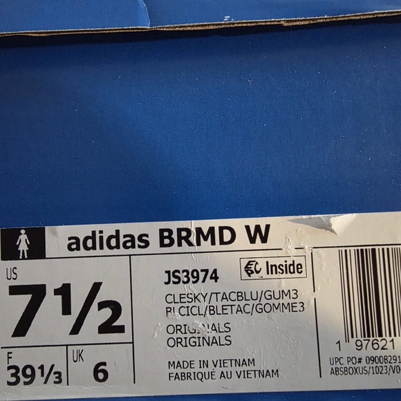 Adidas Womens Light Blue Sneakers Size 7.5 Or 6 - Picture 8 of 9